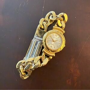 Anton Rusand Chunky Gold Tone Watch